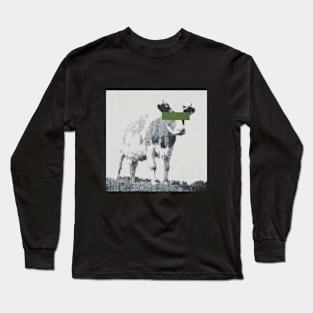 PIXEL COW ARTWORK "Long billion = 1 888000000L;" Long Sleeve T-Shirt